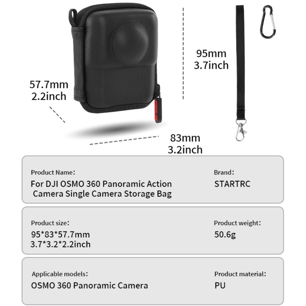 Portable Storage Bag Shockproof Carrying Case for DJI Osmo 360 Panoramic Camera Accessories