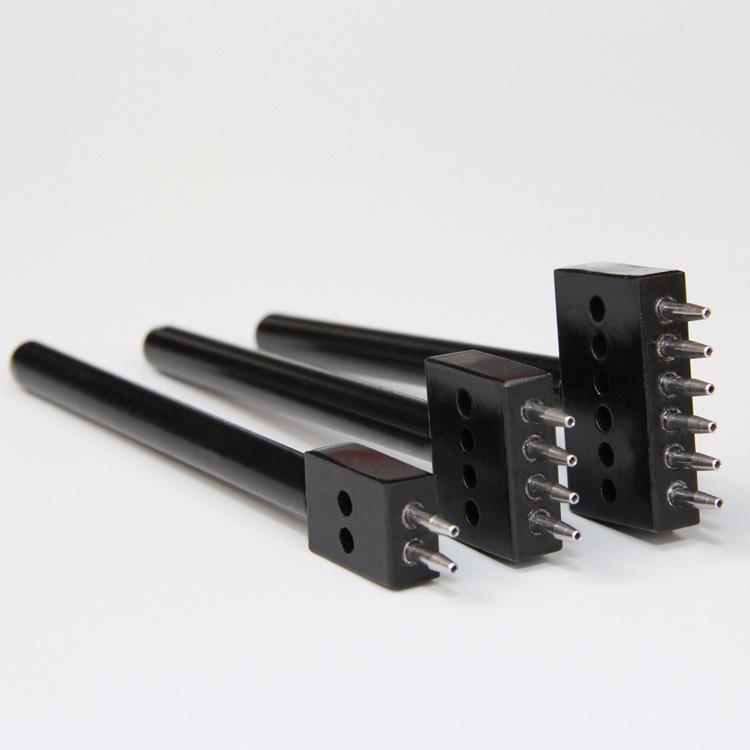 Black Leather DIY Round Hole Punching Tool Set