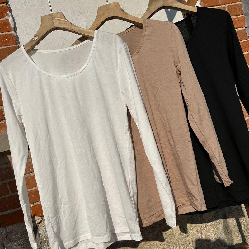 

Ежедневный заказ! Ощущение обнажённости! Экспорт Женская футболка с круглым вырезом, облегающая, с длинными рукавами, нижнее белье, ультратонкая футболка, осенняя одежда, топы Black L