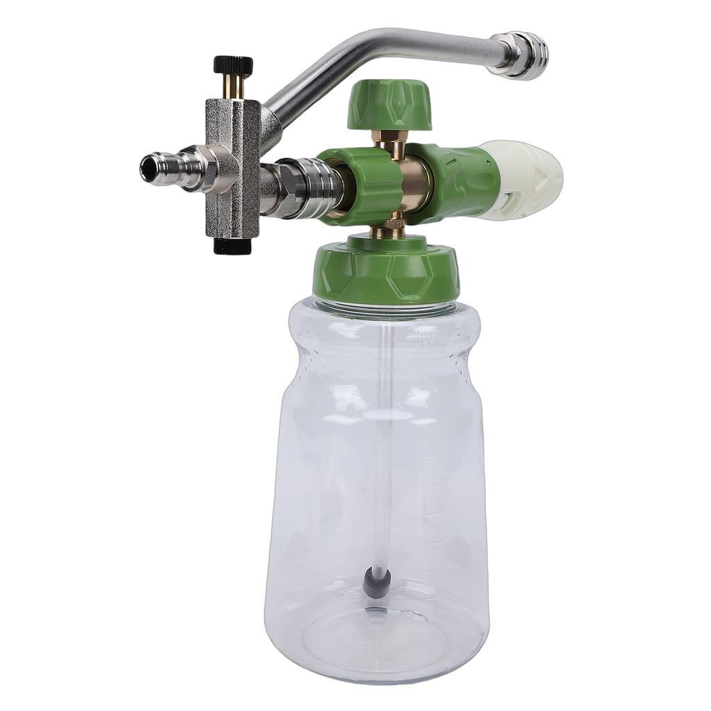   Foam Cannon for High Pressure Washer Transparent Spray Bottle 1Celsius4 Inch Quick Connect Wand 5 Nozzles 3 Washers