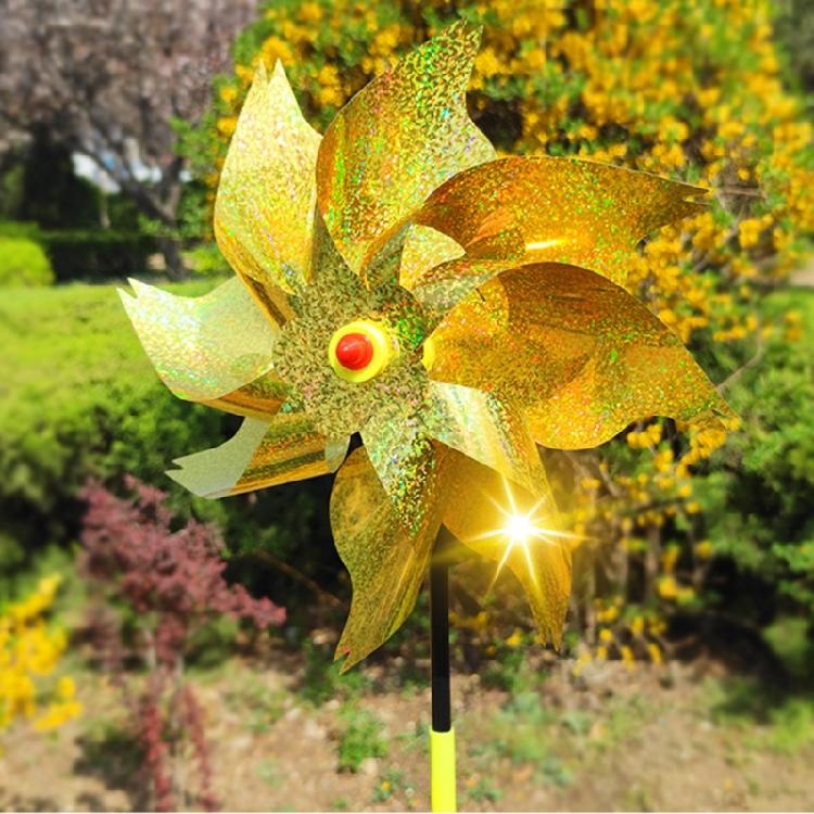 6pcs Bird Repellents Windmills Multifunction Garden Yard Party Background