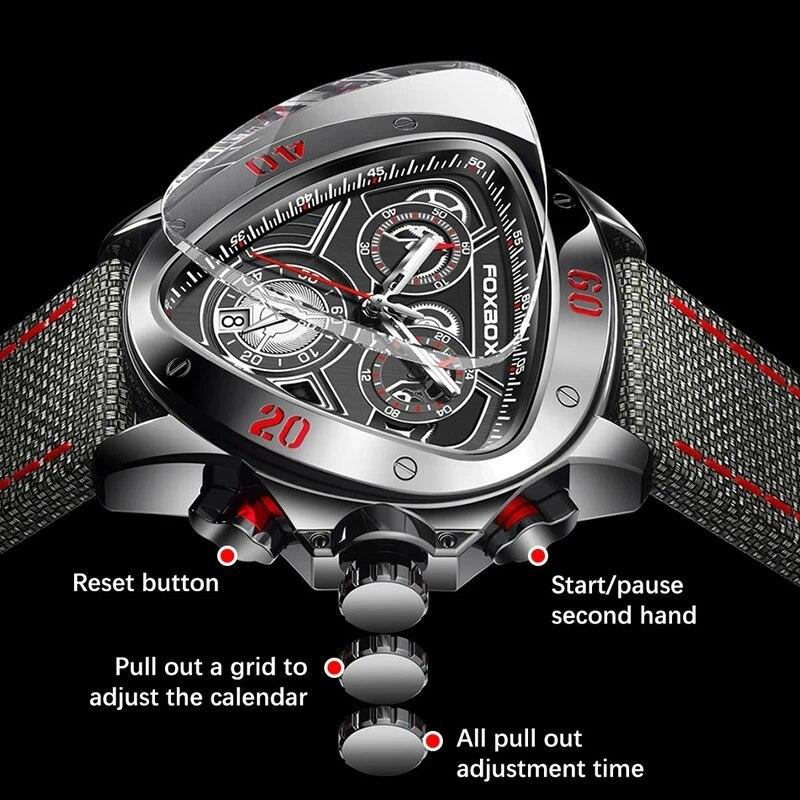 Top Brand Luxury Big Dial Chronograph Quartz Watch Men Sports Watches Military Male Wrist Watch Clock Man Relogio Masculino