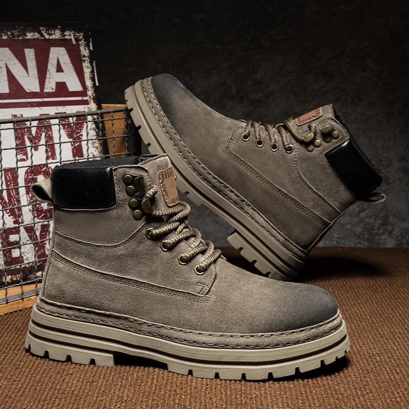 Autumn Winter Men Boots Waterproof Outdoor Ankle Boots For Men Tooling Boots