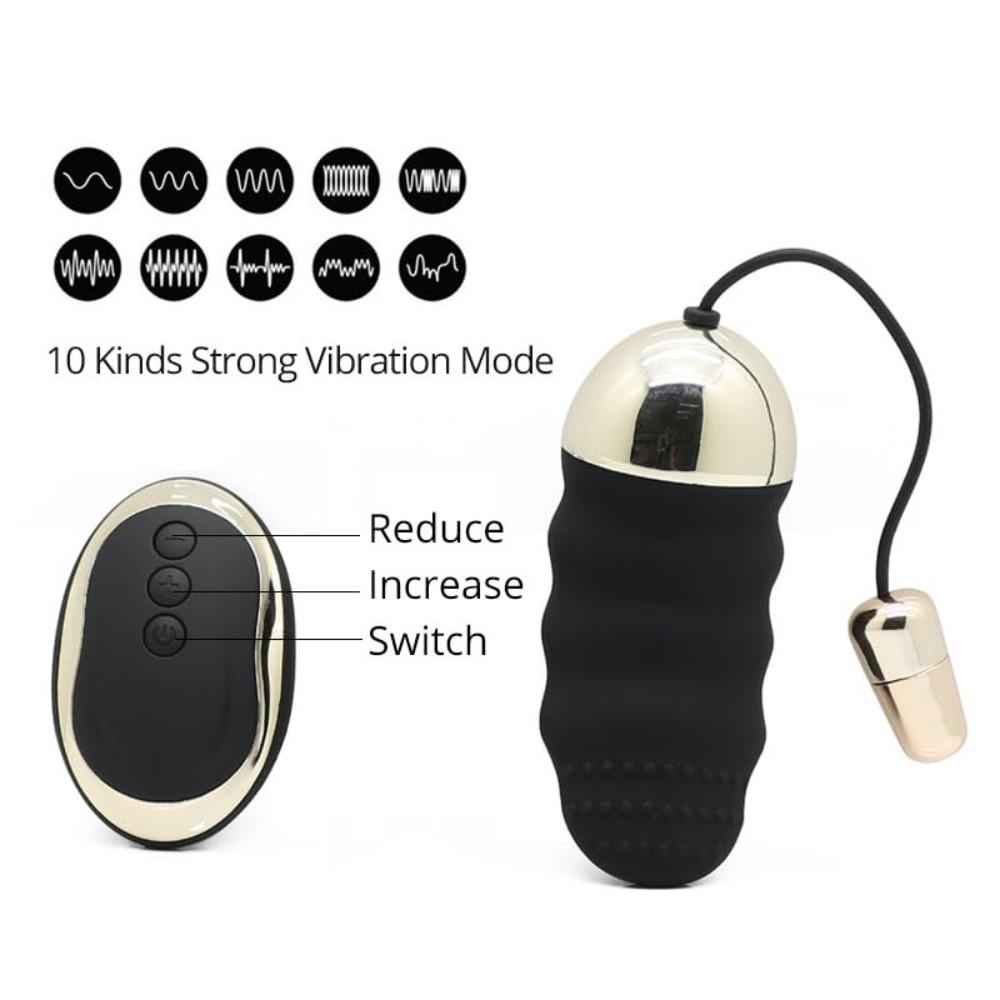 10 Speeds Remote Control Love Egg G Spot Vibrator Waterproof Kegel Ball