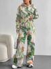 European And American Autumn And Winter Casual Long-Sleeved Suit Women'S Hooded Sweater Trousers Two-Piece Set Retro Elements