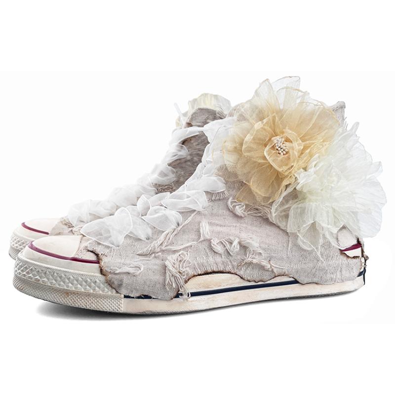 Converse 1970s Chuck Taylor All Star Remake Non-Slip Abrasion High Top Espadrilles Unisex Beige