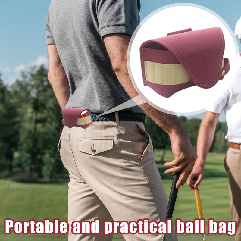 Golf Ball Waist Bag Portable Bag For Golf Ball Portable Pouch Bag For Golf Balls Golf Tees Golf Ball Holster Bag Golf Accessory