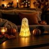 Colorful or White Light Up Ghost Figurine Portable Halloween Ghost Decoration  Tabletop Decoration