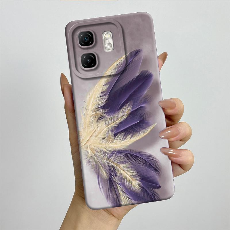 For Infinix Hot 50i Case Hot50i X6531 Soft Silicone TPU Painted Phone Coque Cartoon Printed Shockproof Protective Fundas Cover