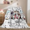 Starring the classic Japanese cartoon ONE PIECE Monkey D. Luffy blanket soft home furnishing nap decoration four seasons warm Sherpa blanket U6