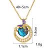Titanium Steel Star Necklace for Women Planet Moon Astronaut Pendant Necklaces Jewelry Gifts
