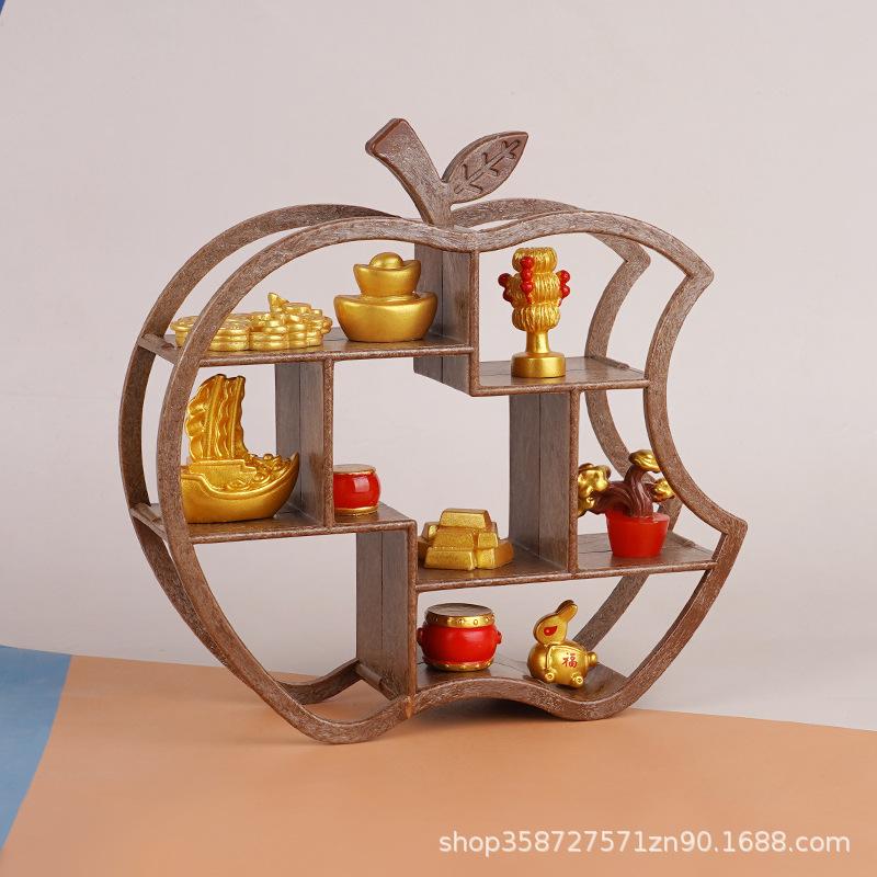 Bogu Rack Small Desktop Shelf Plastic Ornament Tea Set Rack Dessert Display Rack Doll House Play House Toys