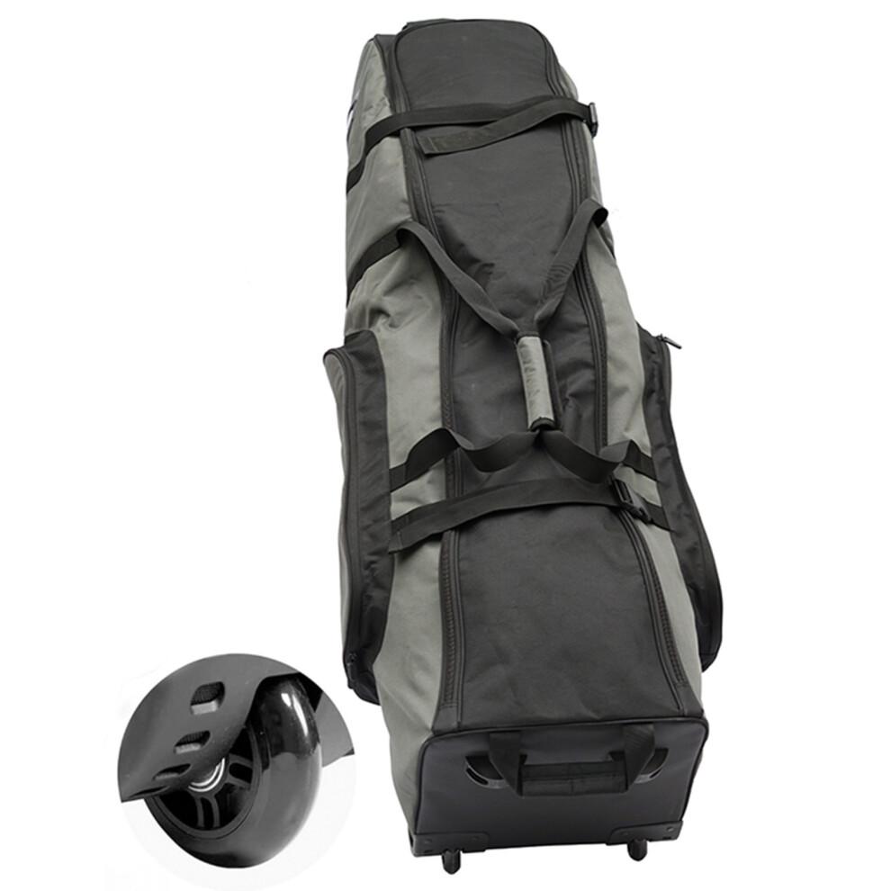 Premium Wheeled Travel Golf Bag Padded Flight Cover Case with Wheels