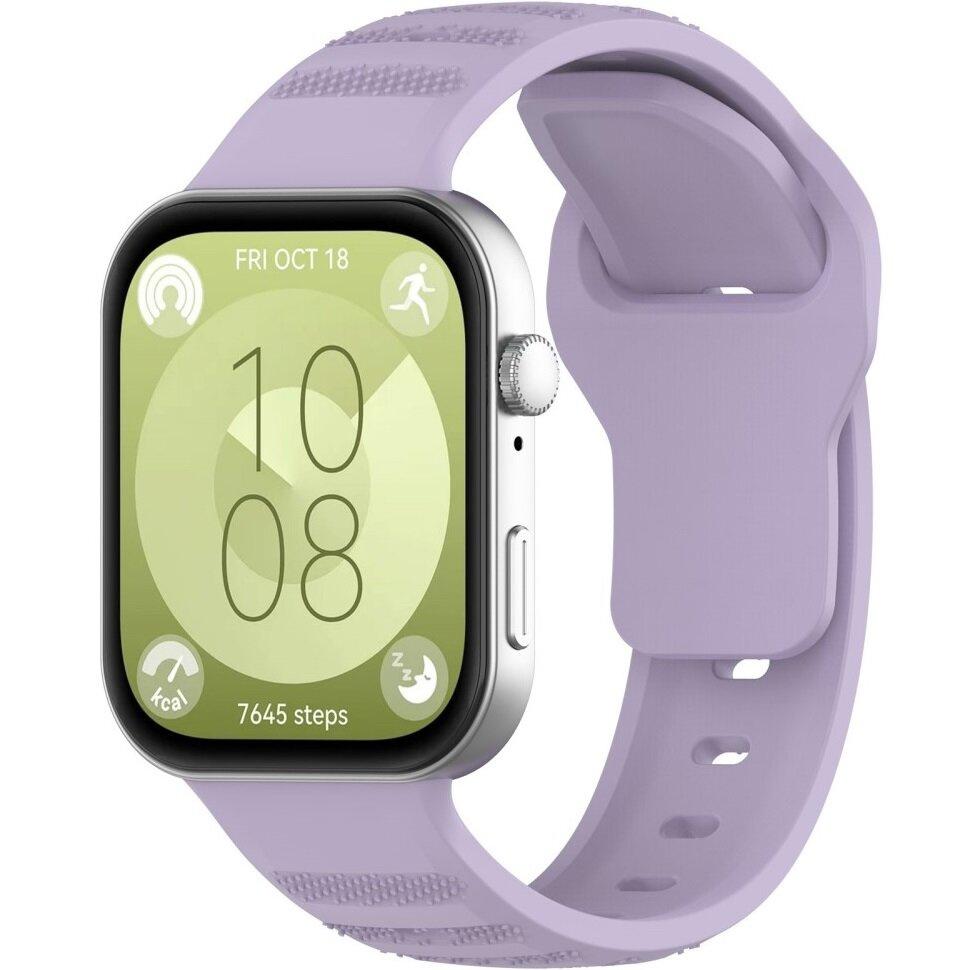 Silicone Strap for Huawei Watch Fit 4 / 4 Pro / 3, Purple