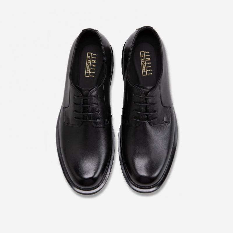 Simplet By ESquire Simple Men S Ruelle Cowhide dreSS ShoeS Black