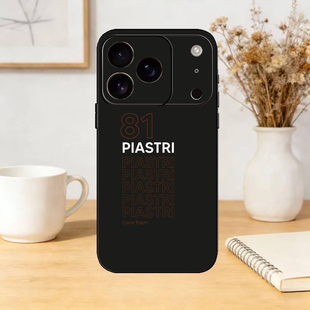 

Oscar Piastri 81 Phone Case For iPhone 17,16,15,14,13,12,11 Plus,Pro Max,SE4Soft Silicone Black Cover iPhone14Plus