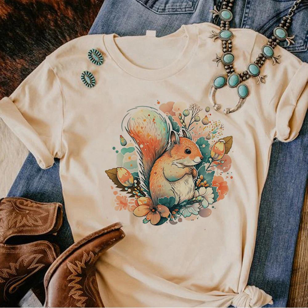 T-shirt scoiattolo Donna designer grafica harajuku t-shirt ragazza Unisexga abbigliamento