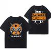 2025 Summer New Rock Drum Guitar and Instrument Printed Graphic T-shirts for Men and Women Short-sleeved T-shirts Streetwear