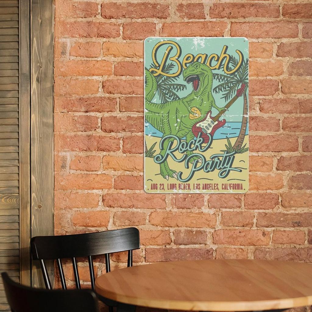 1Pc Vertical Rustic Tin Wall Decor Metal Sign 2030cm / 3040cm Retro Style For Home Kitchen Garage Cafe Bar