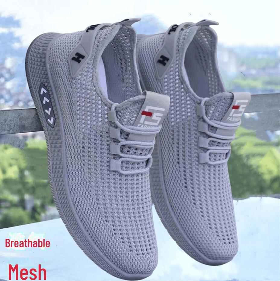 Men's Breathable Mesh Slip-On Sports Shoes - All-Match, Summer Style