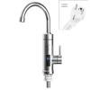 Stainless Steel Instant Electric Water Faucet with Digital Display for Fast Heating - Dual Hot & Cold Use.