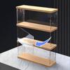 Clear Display Shelf Case Display Stand Riser 2/3 Layer Storage Rack for Decor Action Figures Collectibles Toys