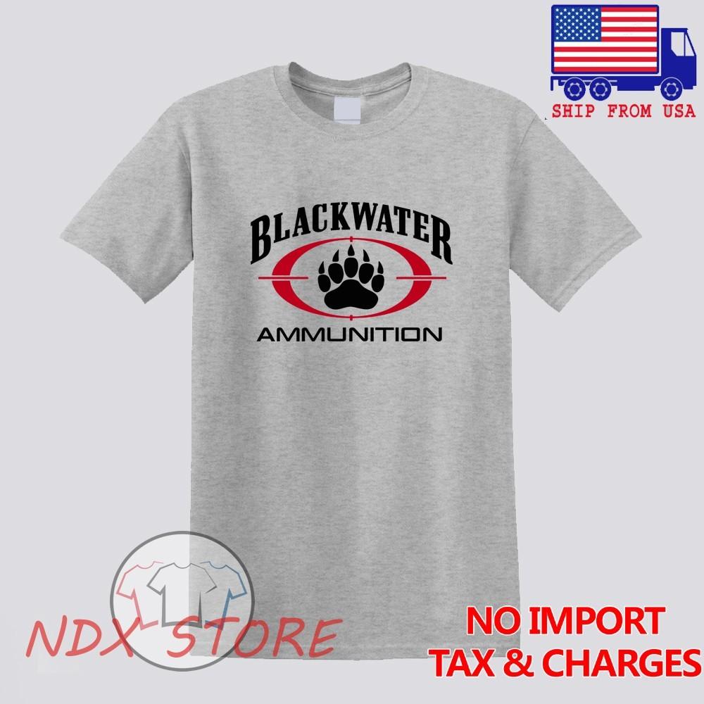 Blackwater Ammunition Military Men#039;s Gray Size S5XL Unisex T-Shirt S