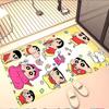 Crayon Shin Print Rug, Washable Floor Carpet, For Entryway Dorm Laundry Room Office Study, Home Decor Birthday Christmas Gift