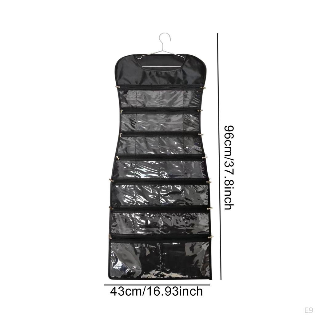 Hanging Jewelry Organizer Necklace Hanger Anklet, Oxford Cloth Bracelet Holder, Wall