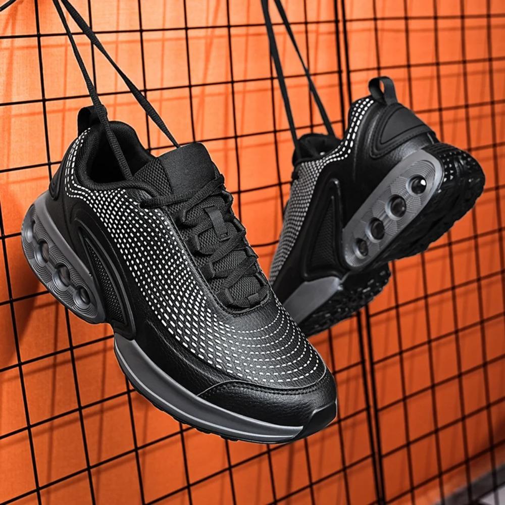 

Кроссовки для бега на толстой подошве для мужчин, повседневные спортивные кроссовки - Кроссовки для бега с воздушной подушкой, бесплатная доставка 45 чёрный