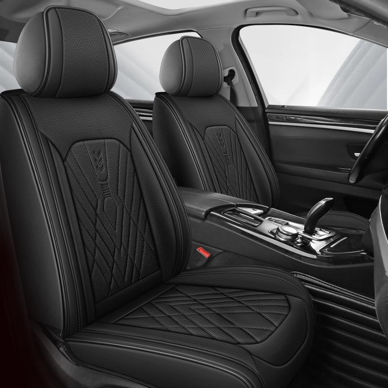 Universal Leather Car Seat Cushion: Durable, Full Wrap, All-Season Cover for Small Cars, SUVs, and Sedans