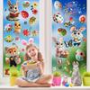 Self Adhesive Easter Egg Stickers Electrostatic Sticky Colorful Door Window Stickers DIY Easter Bunny Glass Window Sticker