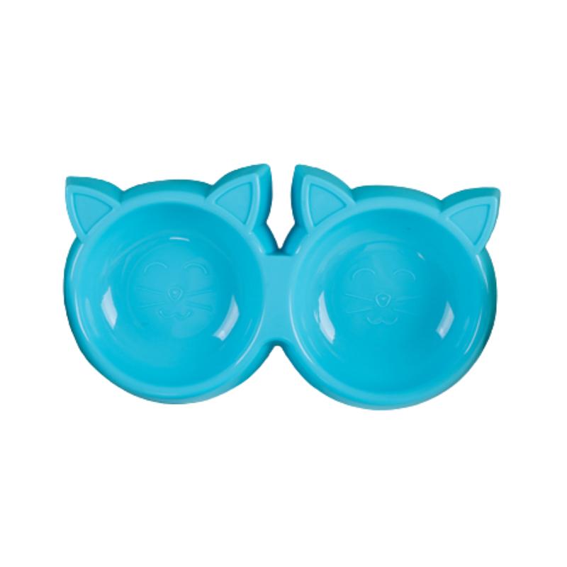 Futternapf für Haustiere, Katzengesichtsform, große Kapazität, Futternapf, einfarbig, Futternapf für Katzen, Wassertrinknapf für kleine Hunde