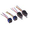 1 Set Car Relay With Socket Dc 12/24V 40A 4/5Pin Amp Waterproof Relay Harness Tinned Copper Wires 5-Pin Spdt For Boat Auto Fan