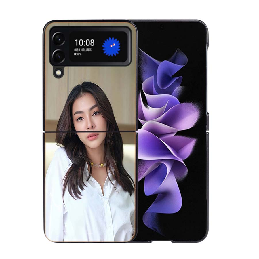 Actor P-Peraya Malisorn Phone Case For Samsung Z Flip 7 6 5G Galaxy Z Flip4 Z Flip5 Z Flip3 Coque Black Hard PC Shell Protective