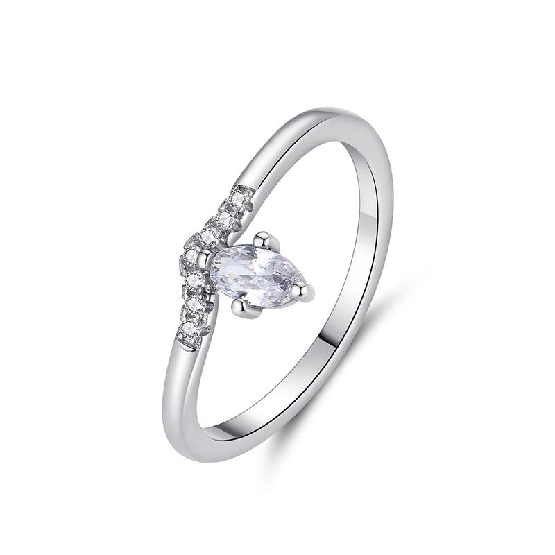 Original 925 Sterling Kupfer Ring Liebesherz Gabelmond Mond Sonne Ringe Kristall Roségold Für Frauen Hochzeitsgeschenk Luxus Zirkon