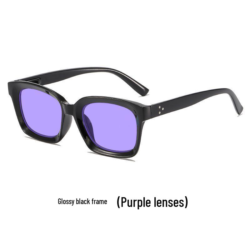 Unisex Large Frame Night Vision Anti-Blue Light Glasses with Spring Hinges