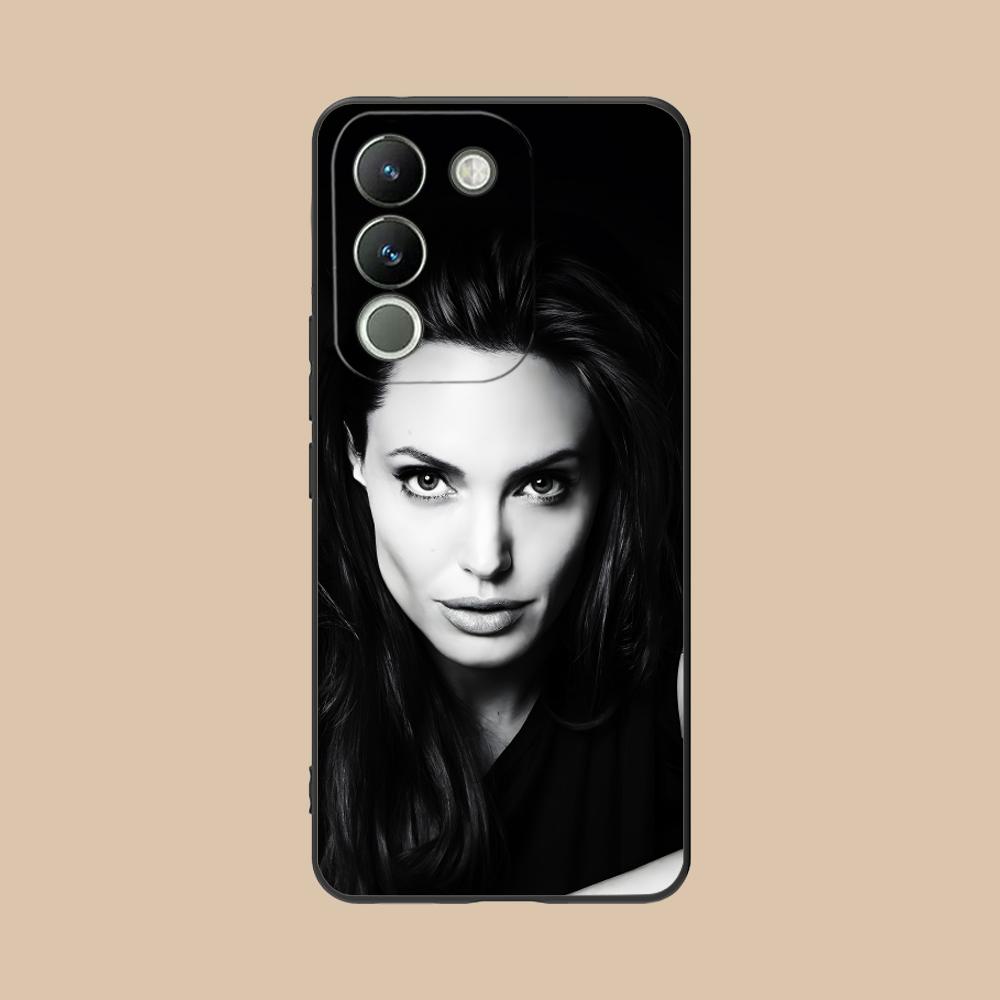 Angel Jolie Matte TPU Mobile Phone Case for VIVO Y77 76 75 74 73 72 58 56 55 51 50 38 36 Y19 Y18 Y03 Y01 5G Colorful Cover