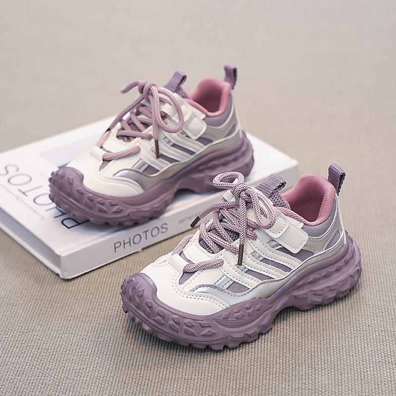 Stylish sneakers for older children2026New Spring/Summer Single-Layer Boys' Running Shoes and Girls' Tire-Style Casual Shoes