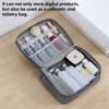 Portable Waterproof Travel Electronic Organizer Storage Bag Case for USB Cable Charger Plug Small Accessories Gadget EVA Pouch