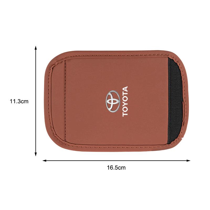1/2Pcs Car Roof Handle Cover Door Armrest Leather Covering for Toyota Gazoo Racing Corolla TRD Yaris Chr Auris Rav4 Camry Prius Prado Avensis
