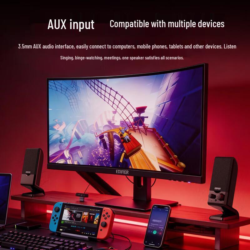 Edifier R10U 2.0 Channel Desktop Speakers CN Plug (adapter Included)