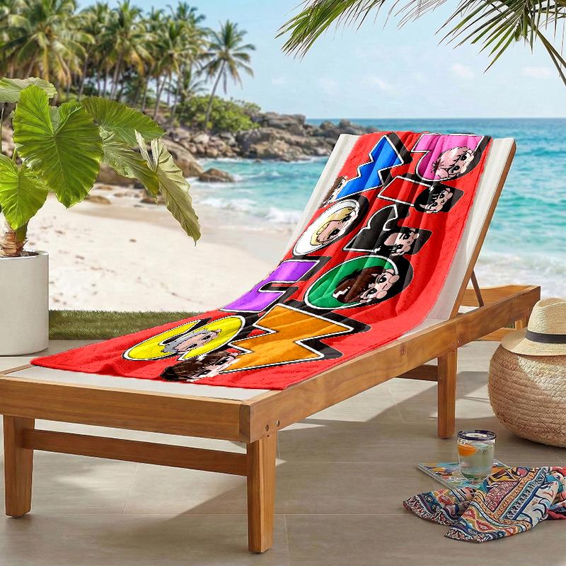Snowman Band Fashion Beach Towel: Ideal for Summer Adventures Soft, absorbent and quick drying suitable for swimming and bathing