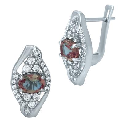 Silver Earrings with Sultanite Sultanite (1952047)