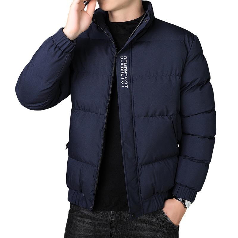 Padded-on Men s Jackets Winter New Trend Fleece Thickened Autumn and Winter Cotton-padded Jackets Fleece Cotton-padded Jackets M
