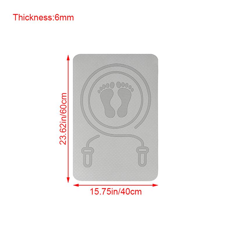 6mm Springseilmatte Anti-Lärm Springseilmatte Bodenmatten Übung Stoßdämpfung Yogamatte Tpe Springmatte Fitnesspad