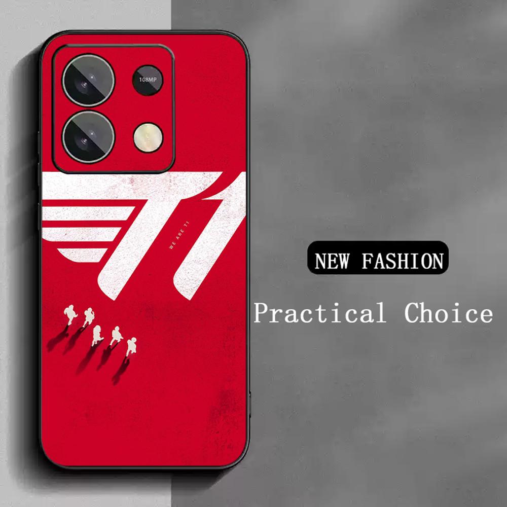T1 Korean eSports logo cool design Phone Case For Xiaomi Redmi Note 14 13 12 11 Pro Plus S 5G 14C A3 Soft Black Phone Cover