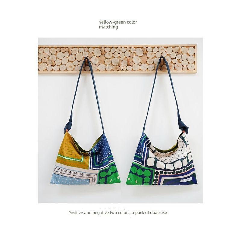 

Сумка через плечо из парусины с контрастными цветами в японском стиле Melonfish Narano Jie Chuan Ming для ноутбука, спортивная сумка для тренажерного зала, для походов Yellow-green color matching