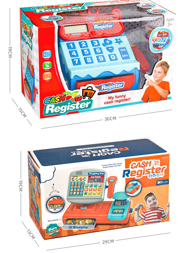 Kids' Interactive Play Supermarket Cash Register with Scanner, Computer, Sound & Light Effects - Perfect Gift for Girls