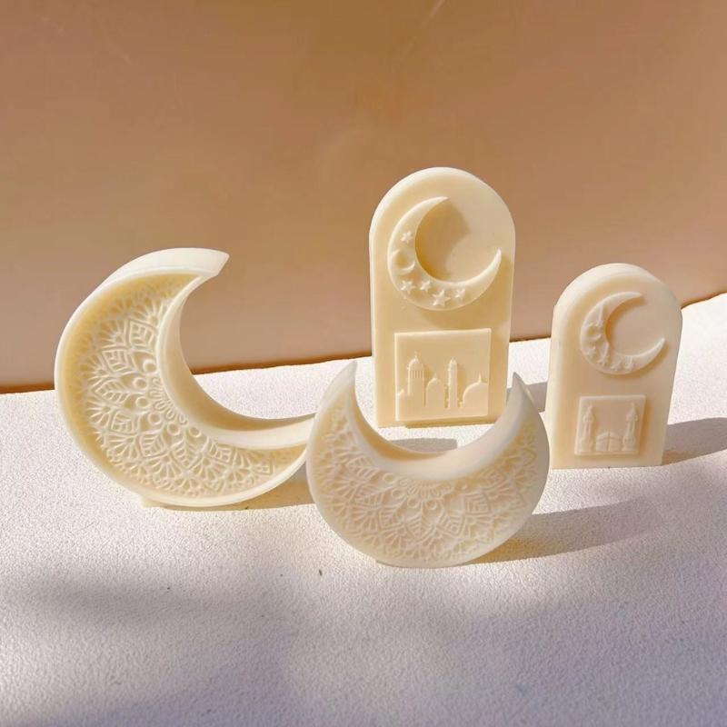 Arched Door Silicone Candle Molds Moon Shaped Silicone Candle Molds Soap Silicone Molds for Candle Soap Home Decoration